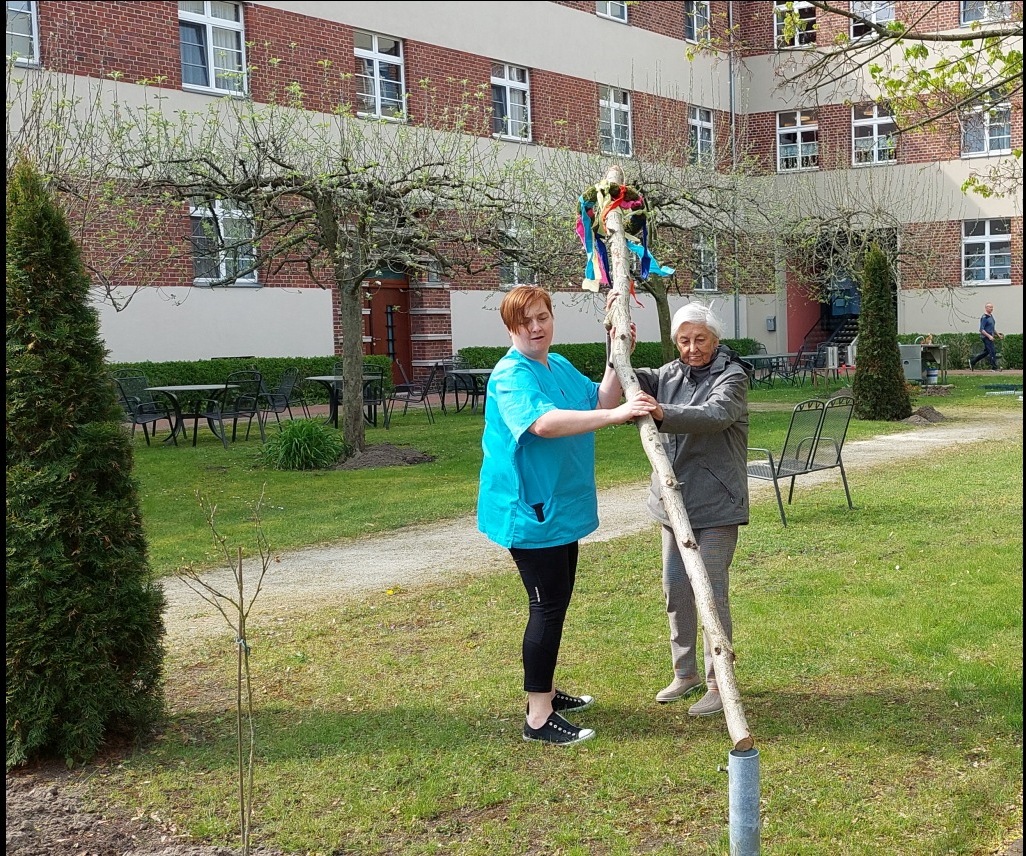 Maibaum aufstellen